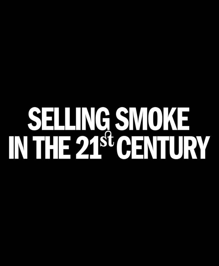 Selling Smoke <br> In The 21st Century | Graphic Elisava degree show 2022